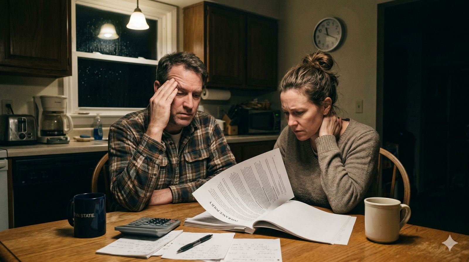 Abstract concept of money draining from an umbrella representing expensive insurance.