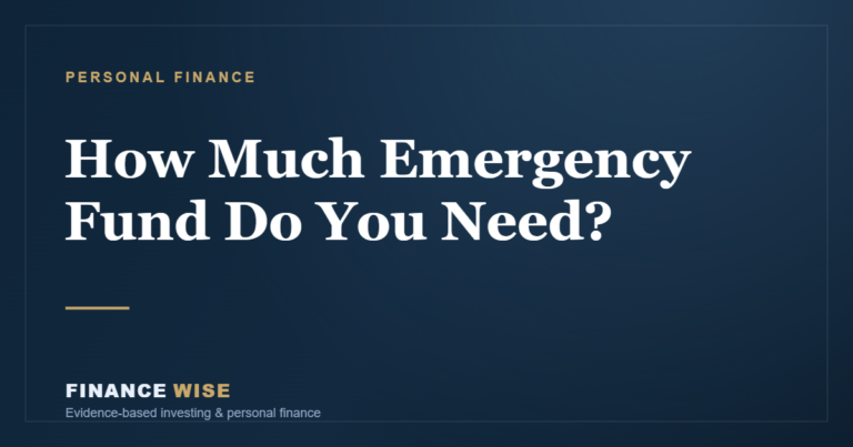 How Much Emergency Fund Do You Actually Need?