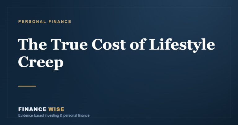 The True Cost of Lifestyle Creep (and How to Measure Yours)